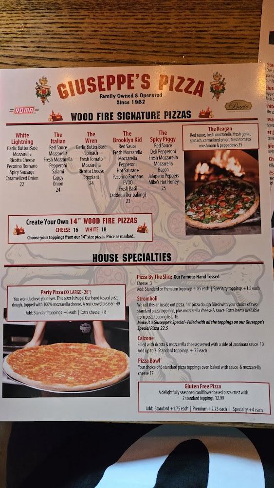 Giuseppe's Steel City Pizza Menu image 3
